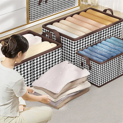 JJTZ 40 x 10 x 10cm Pattern Design Storage Cube Organizer Folding Cloth Box Container