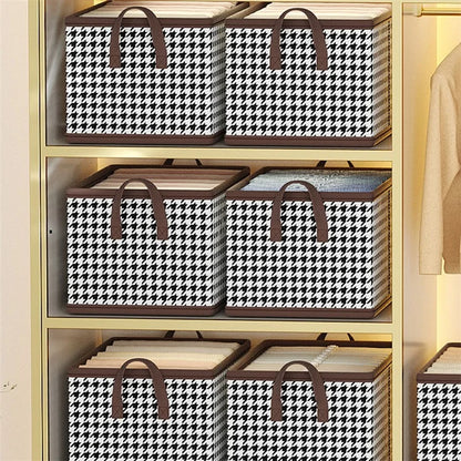 JJTZ 40 x 10 x 10cm Pattern Design Storage Cube Organizer Folding Cloth Box Container
