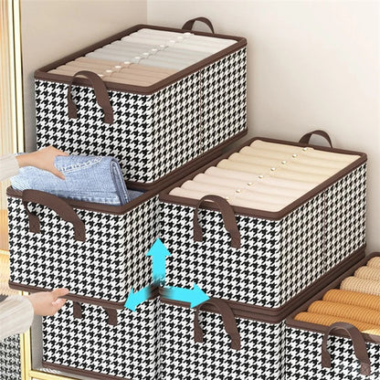 JJTZ 40 x 10 x 10cm Pattern Design Storage Cube Organizer Folding Cloth Box Container