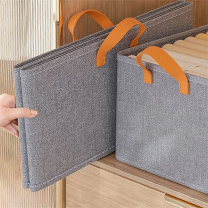 JJTZ 50 x 35 x 32cm Cloth Storage Bin Cationic PP Board Folding Closet Organizer