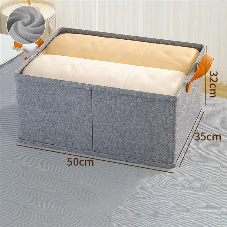 JJTZ 50 x 35 x 32cm Cloth Storage Bin Cationic PP Board Folding Closet Organizer