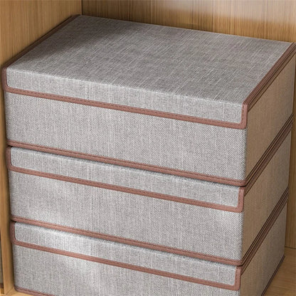 JJTZ 44 x 29 x 12.5cm 3-in-1 Drawer Style 17 Grids Storage Box with Lid for Underwear and Socks