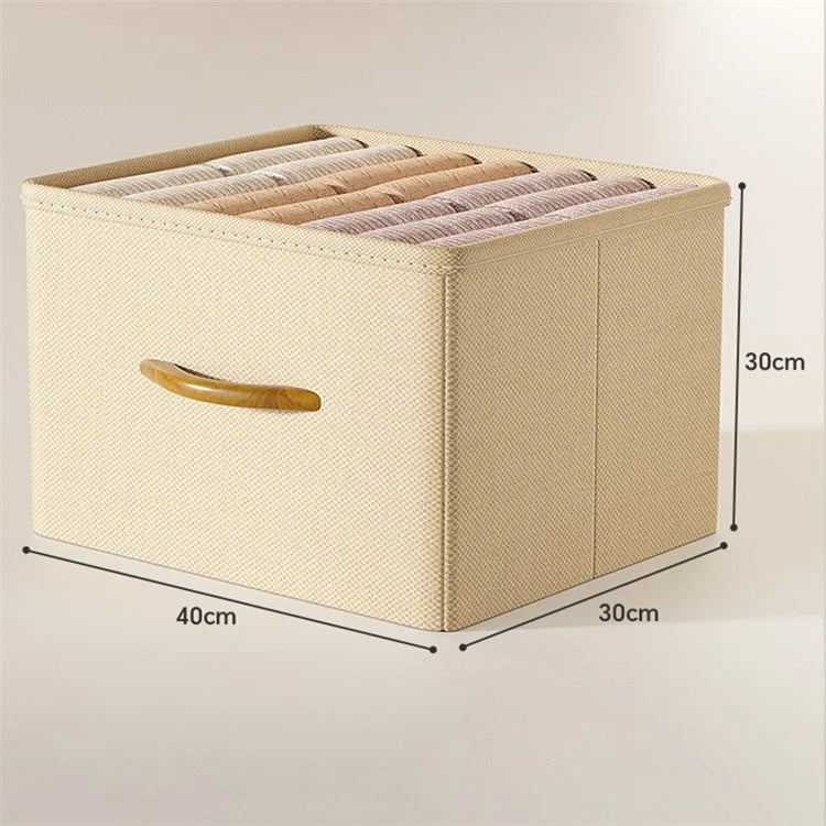 Size XL Closet Storage Box Drawer Divider Organizer with Handle for Pants Sweater