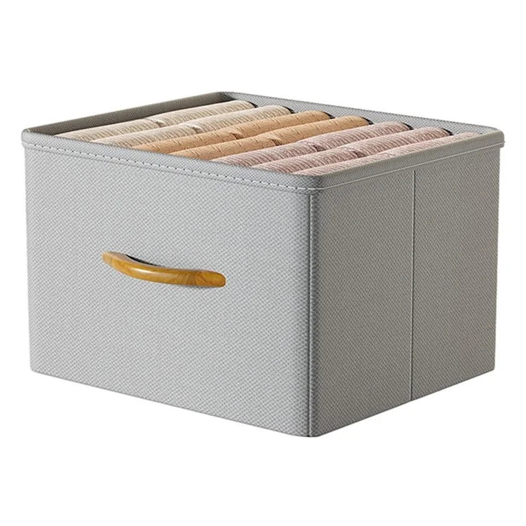 Size XL Closet Storage Box Drawer Divider Organizer with Handle for Pants Sweater