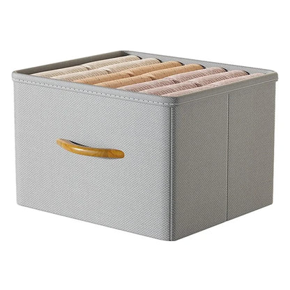 Size XL Closet Storage Box Drawer Divider Organizer with Handle for Pants Sweater
