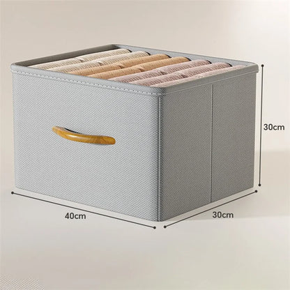 Size XL Closet Storage Box Drawer Divider Organizer with Handle for Pants Sweater