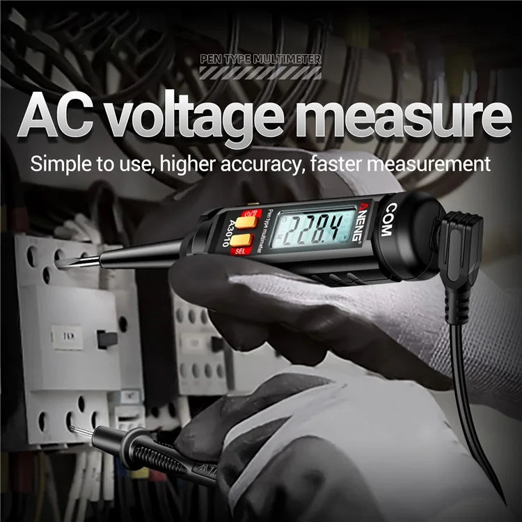 ANENG A3010 2-in-1 Digital Multimeter Test Pen Cable Breakpoint Tester DC / AC Voltage Capacitance Meter