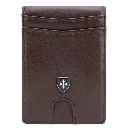 BAELLERRY K9313-K9314 Leather RFID Blocking Card Bag Card Storage Case Coin Purse