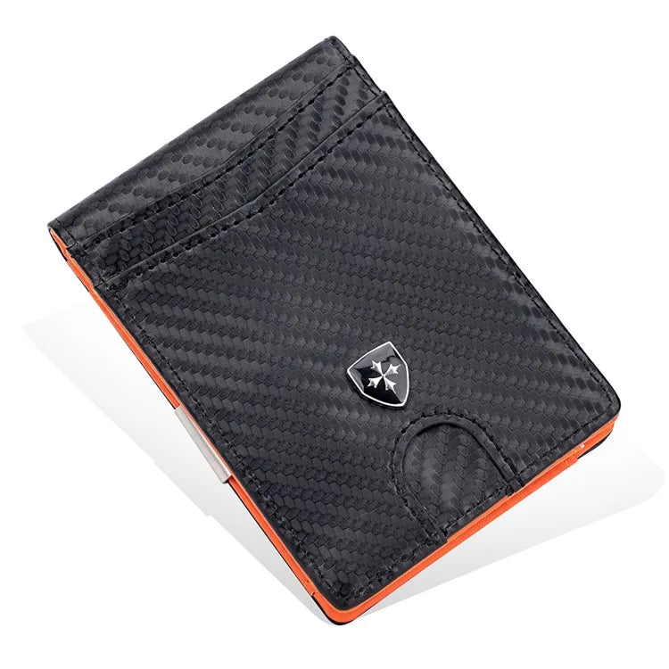 BAELLERRY K9313-K9314 Leather RFID Blocking Card Bag Card Storage Case Coin Purse