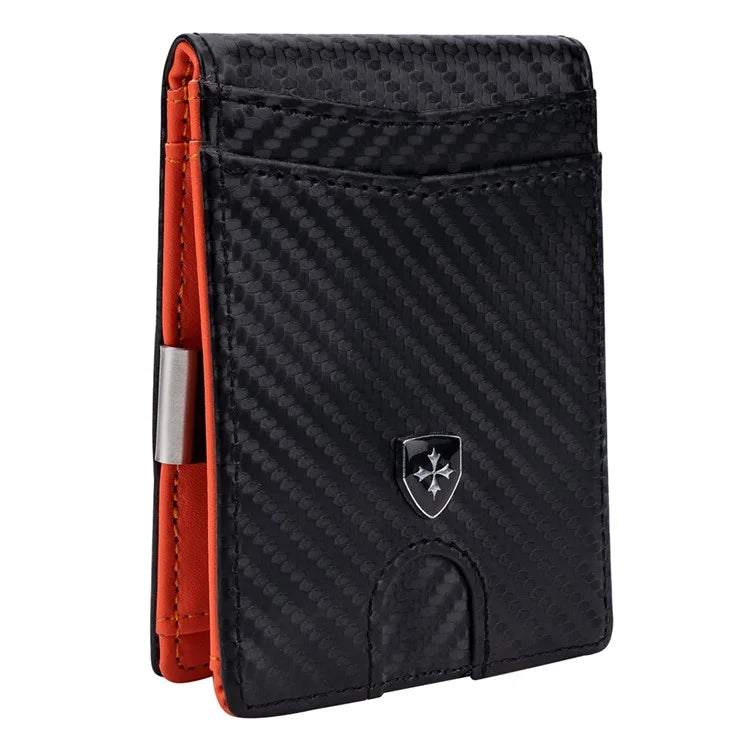 BAELLERRY K9313-K9314 Leather RFID Blocking Card Bag Card Storage Case Coin Purse