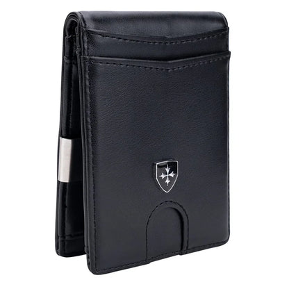BAELLERRY K9313-K9314 Leather RFID Blocking Card Bag Card Storage Case Coin Purse