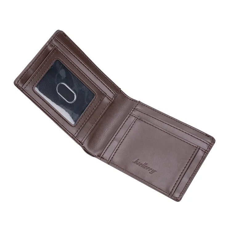 BAELLERRY K9311-K9312 RFID Blocking Bifold Leather Pocket Wallet RFID Blocking Card Bag Coin Purse