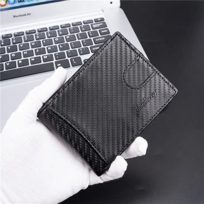 BAELLERRY K9311-K9312 RFID Blocking Bifold Leather Pocket Wallet RFID Blocking Card Bag Coin Purse
