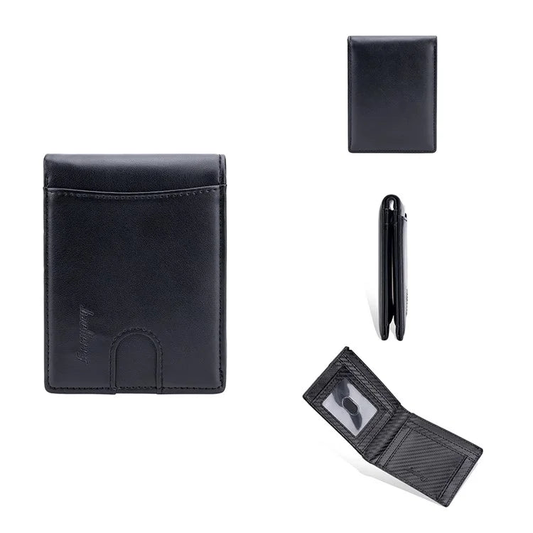 BAELLERRY K9311-K9312 RFID Blocking Bifold Leather Pocket Wallet RFID Blocking Card Bag Coin Purse