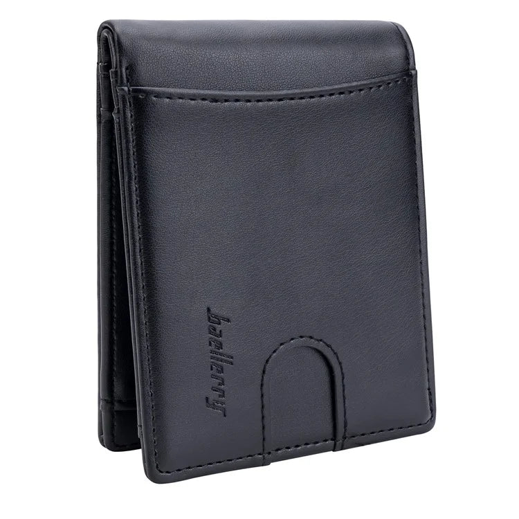 BAELLERRY K9311-K9312 RFID Blocking Bifold Leather Pocket Wallet RFID Blocking Card Bag Coin Purse