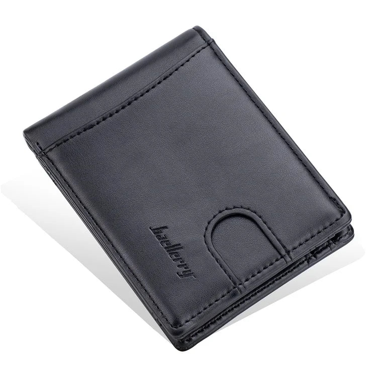 BAELLERRY K9311-K9312 RFID Blocking Bifold Leather Pocket Wallet RFID Blocking Card Bag Coin Purse