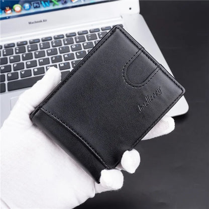 BAELLERRY K9311-K9312 RFID Blocking Bifold Leather Pocket Wallet RFID Blocking Card Bag Coin Purse