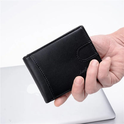 BAELLERRY K9311-K9312 RFID Blocking Bifold Leather Pocket Wallet RFID Blocking Card Bag Coin Purse