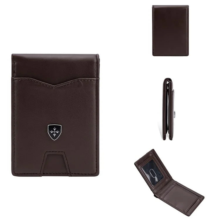 BAELLERRY K9315-K9316 Leather Wallet RFID Blocking Credit Card Holder Multi Card Case