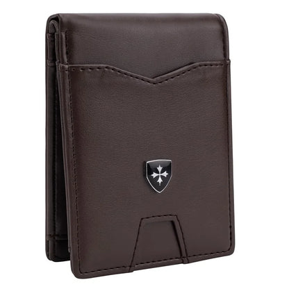 BAELLERRY K9315-K9316 Leather Wallet RFID Blocking Credit Card Holder Multi Card Case