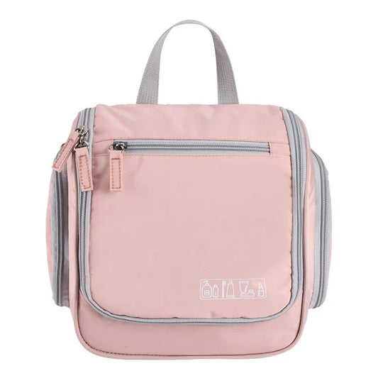 Portable Waterproof Makeup Bag Travel Cosmetics Toiletries Carrying Bag with Hanging Hook