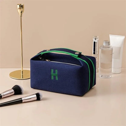 Canvas Waterproof Makeup Bag Wash Organizer Travel Portable Toiletries Storage Pouch