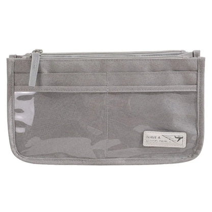 Handheld Makeup Bag Polyester Travel Wash Bag Pouch with Multiple Compartments
