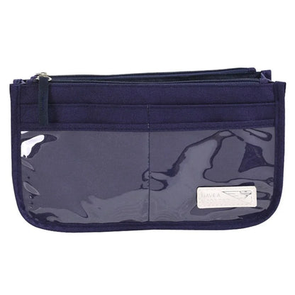 Handheld Makeup Bag Polyester Travel Wash Bag Pouch with Multiple Compartments