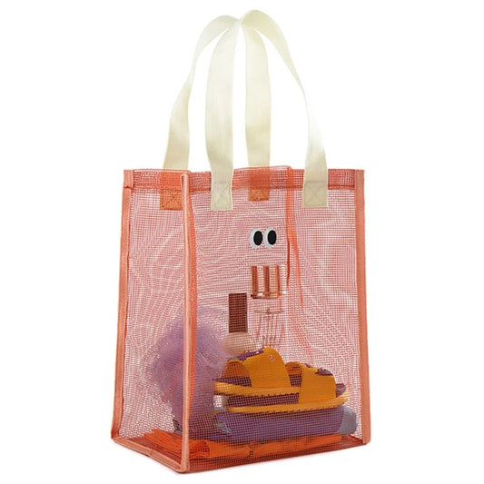 Polyester Mesh Toiletry Storage Bag Shampoo Handbag Shower Tote Bag