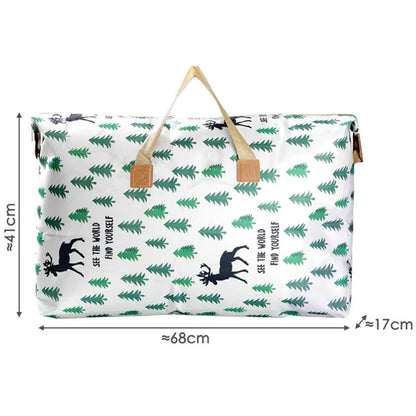 Clothes Quilt Storage Bag Waterproof Moisture-proof Luggage Tote Bag, Size M