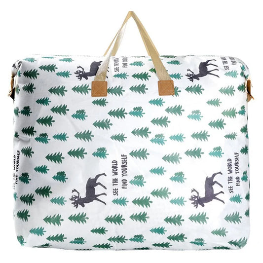 Waterproof Cloth Storage Bag Zipper Design Moving Bag for Blankets Clothes Quilts, Size: L