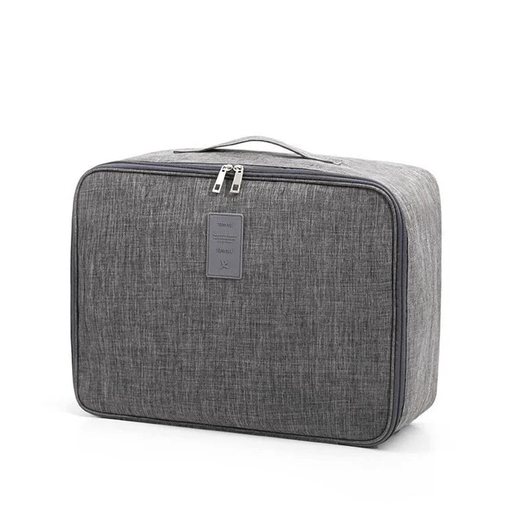 Short Trip Storage Bag Double Zipper Design Oxford Cloth Clothes Bag Fit Suitcase