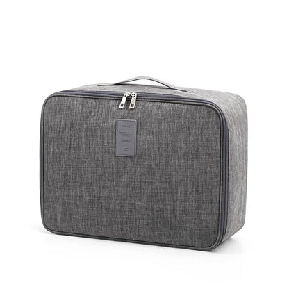 Short Trip Storage Bag Double Zipper Design Oxford Cloth Clothes Bag Fit Suitcase