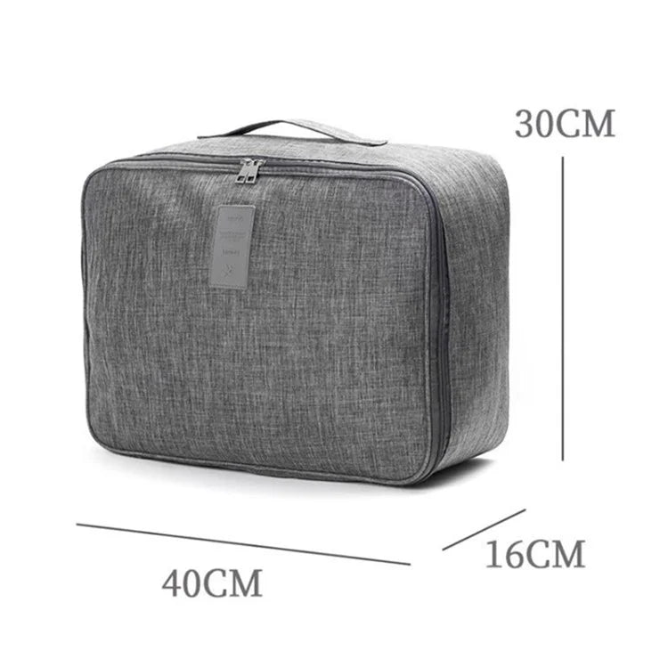 Short Trip Storage Bag Double Zipper Design Oxford Cloth Clothes Bag Fit Suitcase