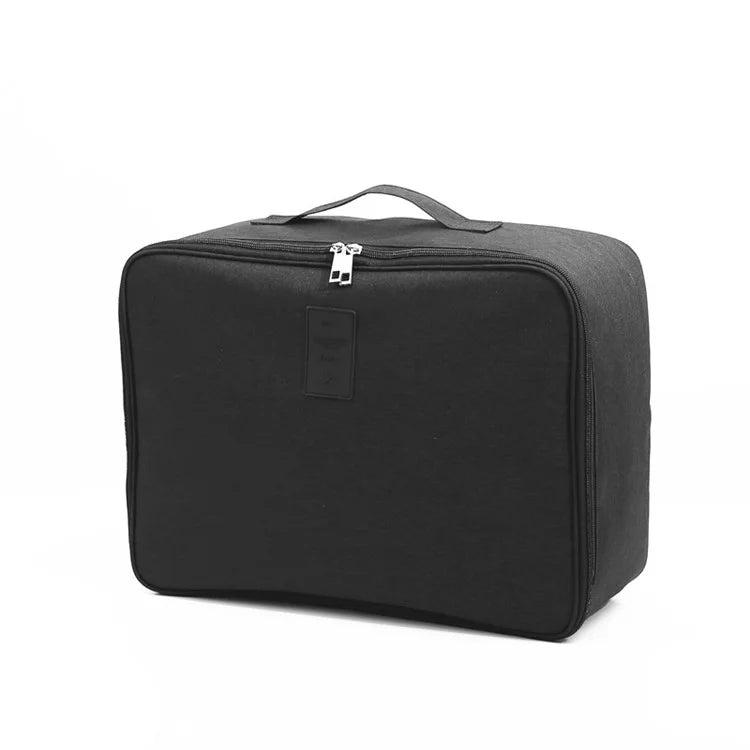 Short Trip Storage Bag Double Zipper Design Oxford Cloth Clothes Bag Fit Suitcase