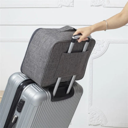 Short Trip Storage Bag Double Zipper Design Oxford Cloth Clothes Bag Fit Suitcase