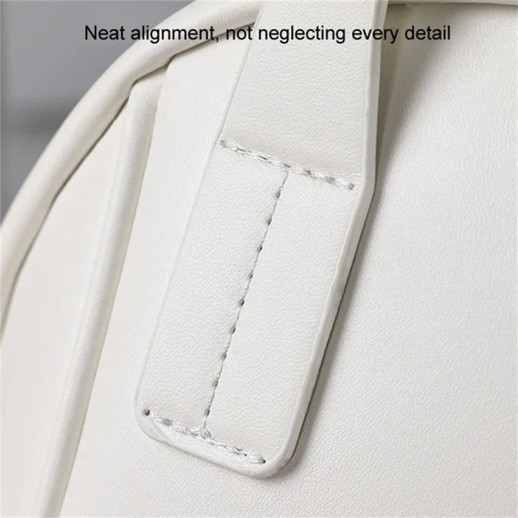 Handheld Shell Makeup Bag Large Capacity PU Leather+Polyester Travel Toiletries Storage Bag