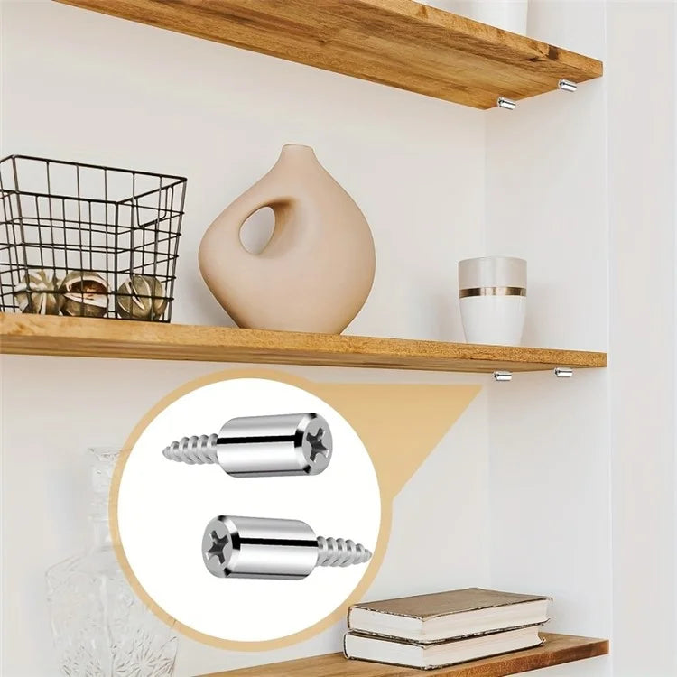 Shelf Support Pegs Shelf Pins Cabinet Self-Tapping Screws for Furniture Bookcase
