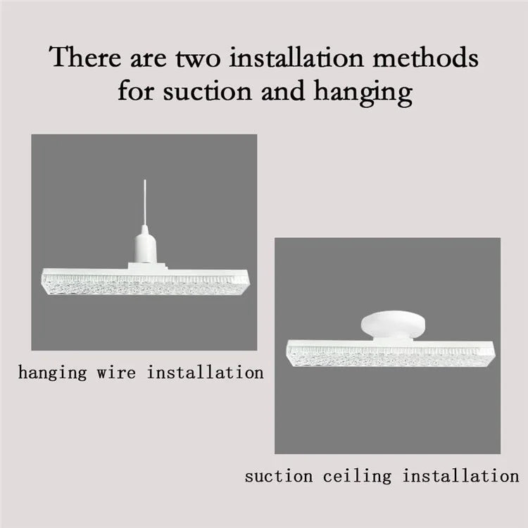 E27 24W LED Crystal Bar Light Energy Saving Bright Indoor Lamp, White Light 40cm