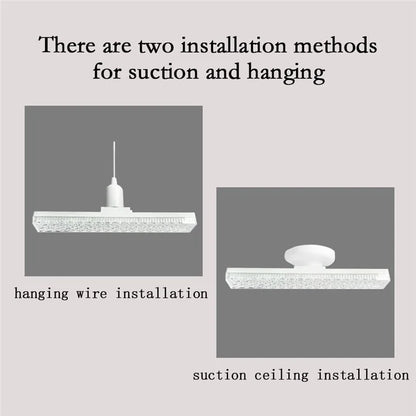 E27 18W LED Crystal Bar Light Energy Saving Bright Indoor Lamp, White Light 30cm