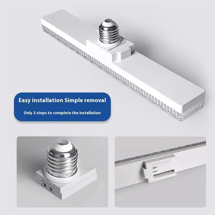 E27 18W LED Crystal Bar Light Energy Saving Bright Indoor Lamp, White Light 30cm