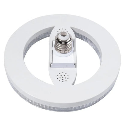 E27 18W Round LED Crystal Light Energy Saving Bedroom Dining Room Lamp, White Light 18cm