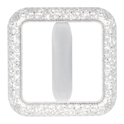 E27 24W Square LED Crystal Light Energy Saving Bedroom Dining Room Home Lamp, White Light 23cm
