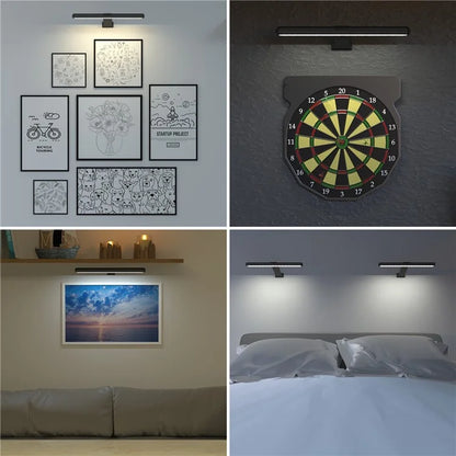40cm 2.2W Wall Picture Dimmable Light Magnetic Rechargeable Oil Painting Display Lamp with Remote Controller