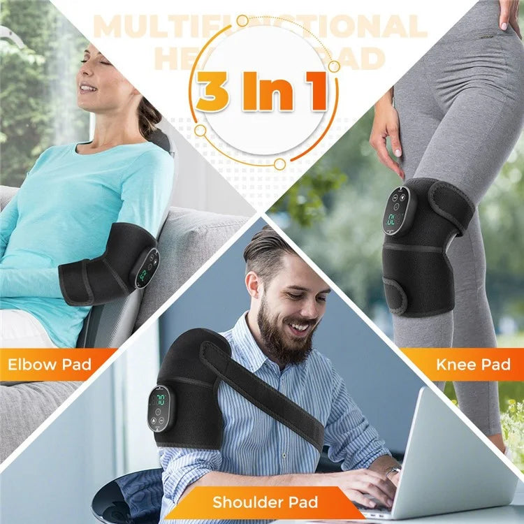 Intelligent 6 Gears Temperature Control Winter Electric Heating Knee Massager Warmer (CE Certified)