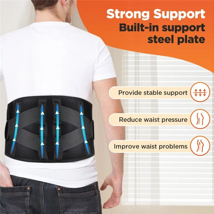 Red Light Heating Waist Belt 3 Gears Vibration Massage Therapy Wrap with Timer (CE Certified)