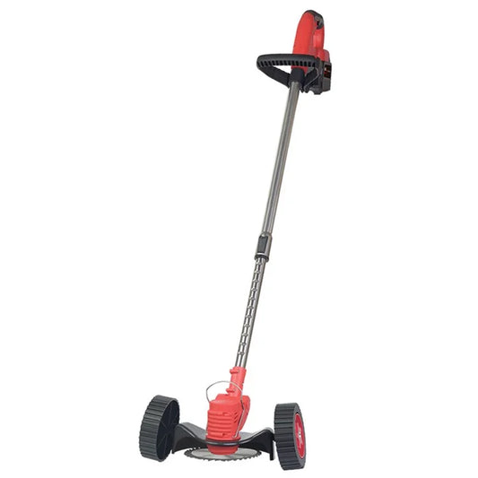 Weed Wacker Cordless Electric Weed Trimmer Portable Wheel Design Lawn Mower with 48VH 12000mAh Battery