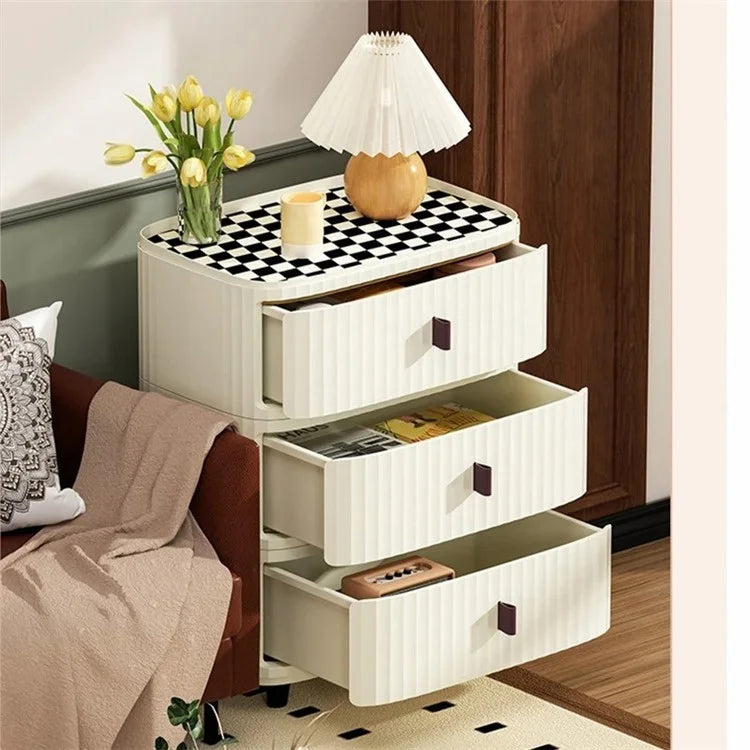 5 Layers PP + MDF Board Living Room Drawer Dresser Home Bedroom Storage Cabinet (52CM Wide), Size: L