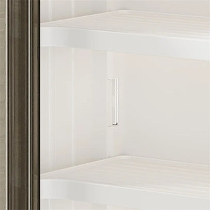 8116 No-punch Wall-mounted Magnetic Door Dust-proof PP Bathroom Storage Cabinet