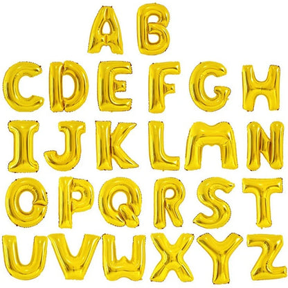 PJ-Q04 50Pcs 70cm Uppercase Letter Aluminum Foil Balloon Birthday Party Festival Decor